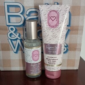 Bath & Body Works Inspire Love Rose & Vanilla Duo
